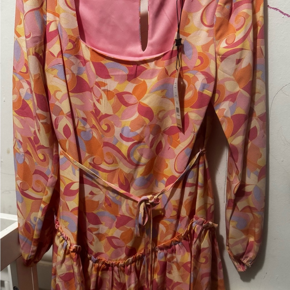 BCBG Multicolor Floral Mini Dress